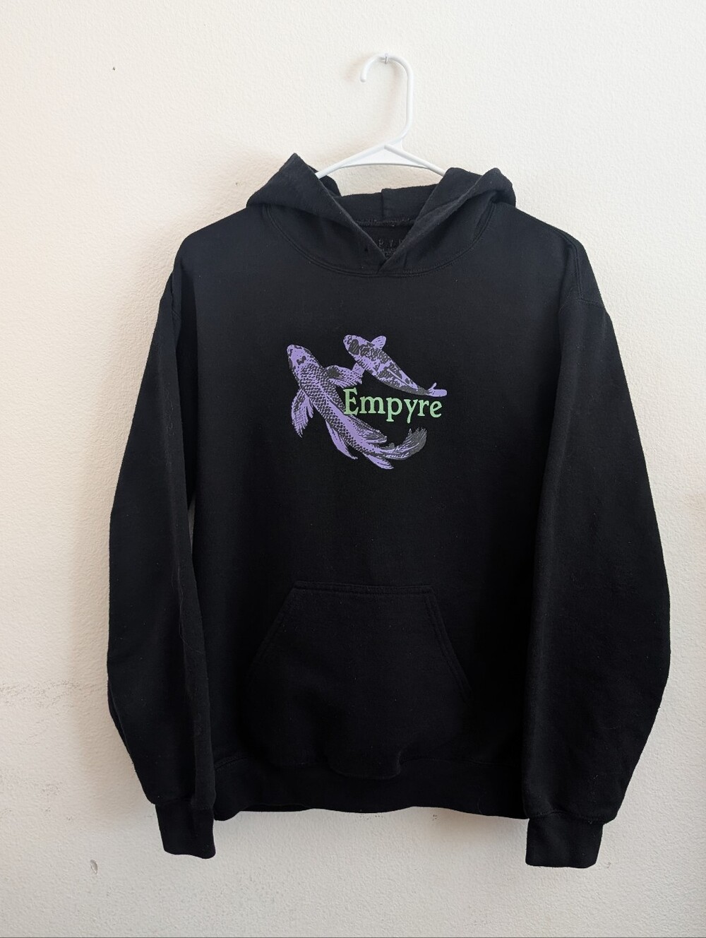Empyre Black Hoodie with Purple Graphic